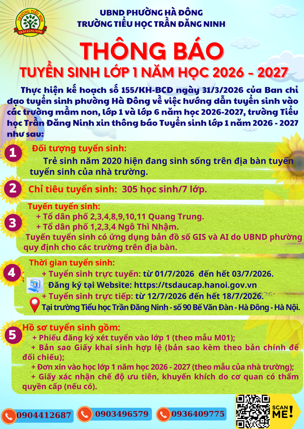Thông báo tuyển sinh