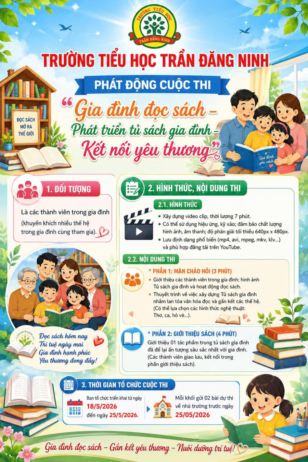TỪ NHỮNG TRANG SÁCH ĐẾN YÊU THƯƠNG GIA ĐÌNH